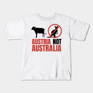 Funny Pun Austria Not Australia Kids T-Shirt